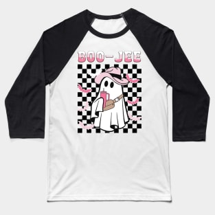 Spooky Season Cute Ghost Halloween Costume Boujee Boo-Jee Baseball T-Shirt